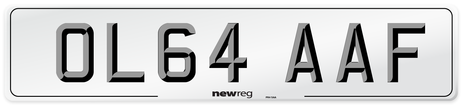 OL64 AAF Number Plate from New Reg